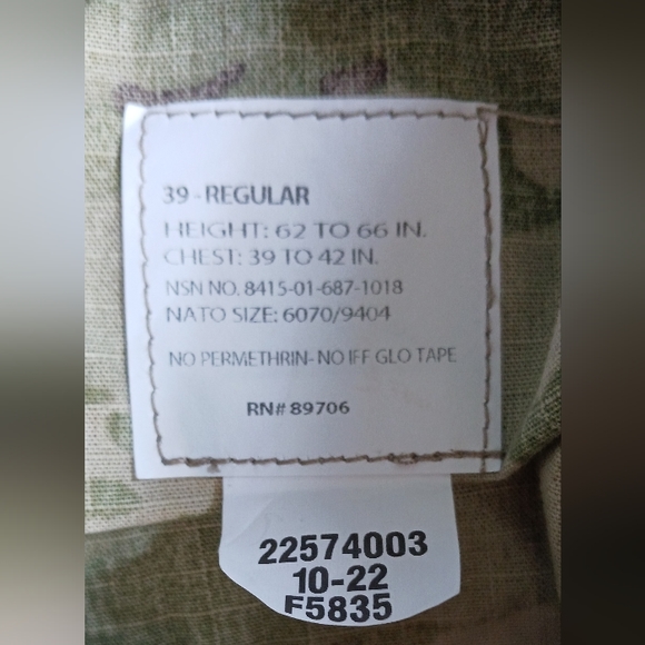 Propper F5835 Women's Hot Weather Uniform Coat, size 39 regular - Picture 6 of 7